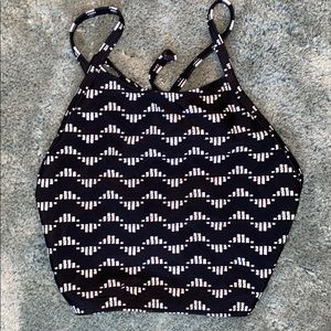 cute high neck swim top!